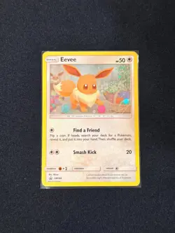 Pokemon TCG Eevee SM184 Promo SM Black Star Promos NM Holo - Image 1