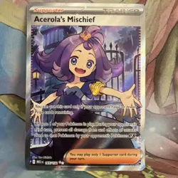 Acerola's Mischief Mega Evolutions Pokemon TCG Card 165/132 NM Condition - Image 1