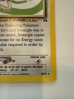 Pokemon Smeargle 30/75 Rare Neo Discovery - Image 4