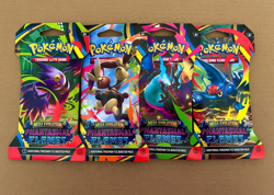 Pokemon Mega Evolution Phantasmal Flames Sleeved Booster Packs - Art Set of 4 - Image 1