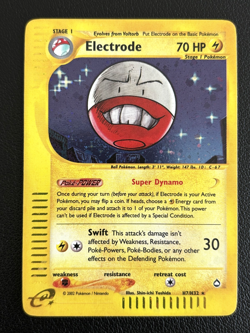 Electrode H7/H32 Holo Rare Aquapolis WOTC Vintage Pokemon TCG - NM - Image 1