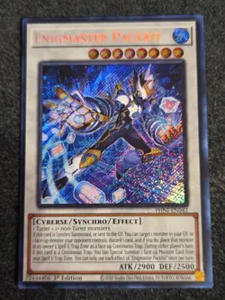 LP Yugioh! Enigmaster Packbit Secret Rare 1st Edition PHNI-EN042 - Image 1