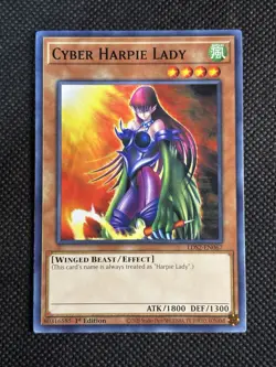 YuGiOh! - Cyber Harpie Lady LDS2-EN067 Common 1st Edition Near Mint - Image 1