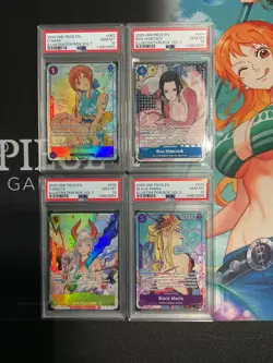 ONE PIECE ILLUSTRATION BOX VOL 1&2 NAMI BOA MARIA YAMATO SEQUENTIAL SET PSA 10 - Image 1