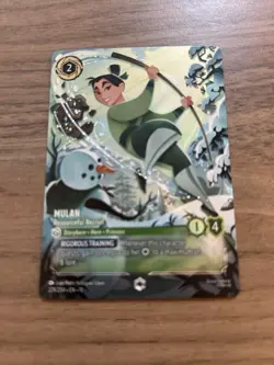 Disney Lorcana TCG Winterspell 229/204 Mulan Resourceful Recruit Enchanted - Image 1