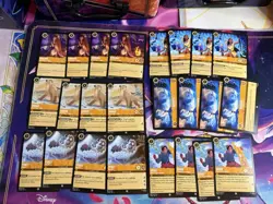 Disney Lorcana Winterspell Complete C/U Play Set x4 each 504x Cards - Image 1