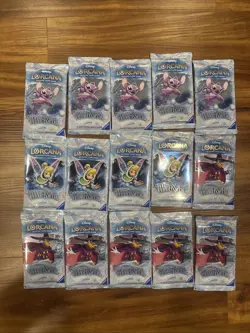 NEW SEALED Disney Lorcana TCG Winterspell English 15x Booster Packs - Image 1