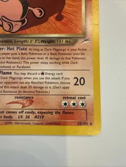 Pokemon Dark Magcargo 18/105 Neo Destiny - Image 4