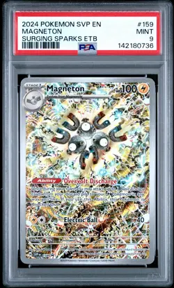 PSA 9 - Pokemon TCG Magneton SVP 159 Surging Sparks ETB Promo - Image 1