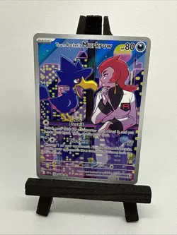 Pokemon TCG Destined Rivals Team Rockets Murkrow Card 200/182 - Image 1