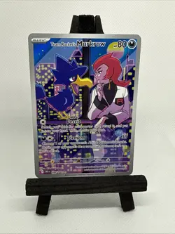 Pokemon TCG Destined Rivals Team Rockets Murkrow Card 200/182 - Image 2