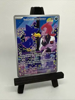 Pokemon TCG Destined Rivals Team Rockets Murkrow Card 200/182 - Image 3