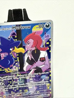 Pokemon TCG Destined Rivals Team Rockets Murkrow Card 200/182 - Image 5
