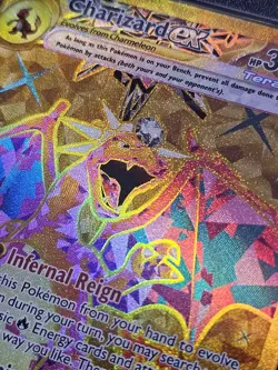 CHARIZARD EX HYPER RARE 228/197 POKEMON OBSIDIAN FLAMES PSA 8 NM-MT GOLD CARD - Image 2