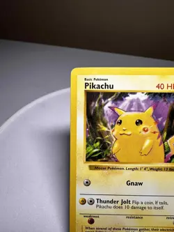 Red Cheeks Pikachu 58/102 Shadowless Base Set 1999 Pokemon TCG Card Vintage Rare - Image 2