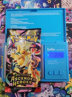 EXTREMELY HEAVY! 22.6g GOD PACKUUU Ascended Heroes Pokemon TCG Booster (SEALED) - Image 1