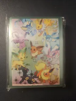 Eevee Card Sleeves From Pokemon Prismatic Evolutions SPC (65 Sleeves Total) - Image 1