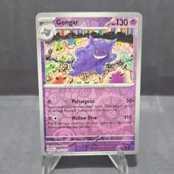 Pokemon TCG Gengar 094/165 Sv: Scarlet & Violet 151 Rare Reverse Holo HP130 Eng… - Image 1