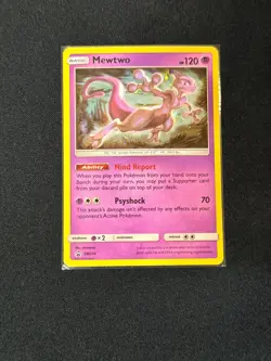 Pokemon TCG Mewtwo 75/214 Rare Unbroken Bonds NM Holo - Image 1