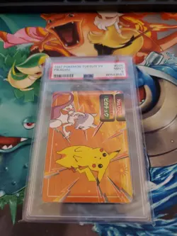 Pikachu VS Mewtwo Pokemon 1997 Topsun Japese PSA 9 - Image 1