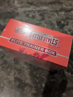 Factory Sealed Pokemon TCG Battle Styles (Red) Elite Trainer Box (ETB) - Image 1
