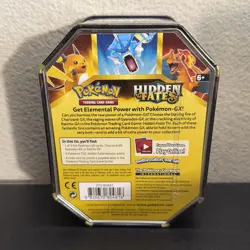 Pokemon TCG Hidden Fates Tin Gyarados GX Factory Sealed FREE SHIPPING - Image 2