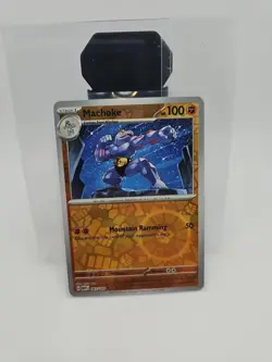 2023 Pokemon 151 Machoke MEW 67/165 TCG Reverse Holo Foil - Image 1