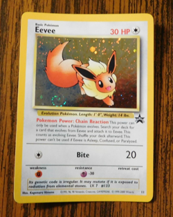 Eevee "Swirl" Holo Pokemon Black Star Promo Card #11 Pokemon League 2001 - Image 3
