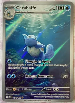 Carte Pokemon Carabaffe 171/165 AR 151 FR Illustration Rare / Near Mint - Image 1