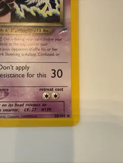 Pokemon Dark Slowking Neo Destiny 20/105 - Image 4