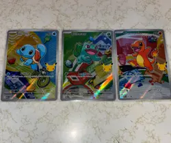 2026 Pokemon 30th First Partner Promos Set Charmander, Squirtle, Bulbasaur NM - Image 1