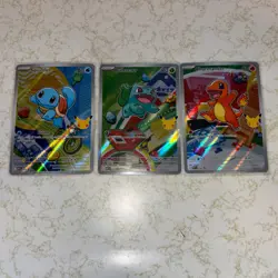 2026 Pokemon 30th First Partner Promos Set Charmander, Squirtle, Bulbasaur NM - Image 2