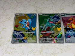 2026 Pokemon 30th First Partner Promos Set Charmander, Squirtle, Bulbasaur NM - Image 3