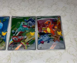 2026 Pokemon 30th First Partner Promos Set Charmander, Squirtle, Bulbasaur NM - Image 4