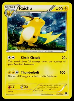 Raichu - Cosmos Holo #043/146 Promo Pokemon Blister Exclusives NM - Image 1