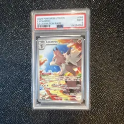 Pokemon Lycanroc Illustration Rare Holo Sv09 Journey Together 166/159 PSA 9 - Image 1