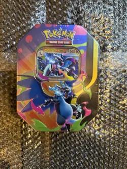 Pokemon TCG Mega Charizard Tin (Mega Charizard X) new sealed - Image 1