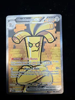 Pokemon Gholdengo ex - Special Illustration Rare SV04: Paradox Rift 252/182 NM - Image 1