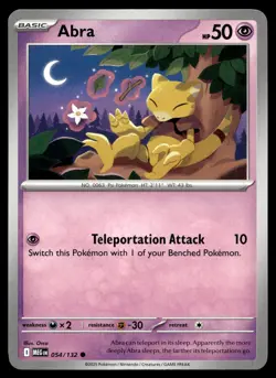 Abra 054/132 Pokemon ME01: Mega Evolution - Image 1