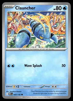 Clauncher 037/132 Pokemon ME01: Mega Evolution Non Holo - Image 1
