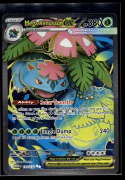 Mega Venusaur ex 155/132 Pokemon Mega Evolutions Super Rare - Image 1