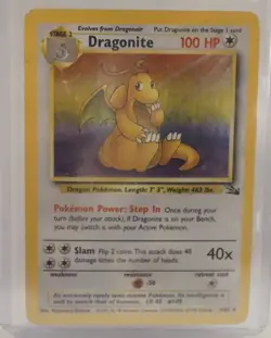 Pokemon Dragonite (4/62) - Fossil - Rare Holo - English - Image 1
