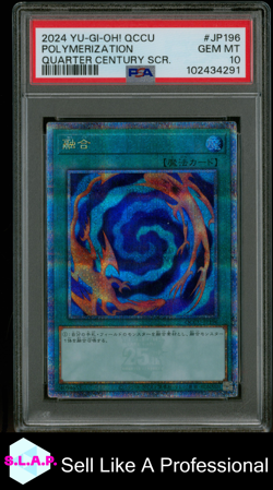 POLYM QUARTER CENTURY SCR. YU-GI-OH! JAP CHRONICLE SIDE:UNITY 2024 JP196 PSA 10 - Image 1