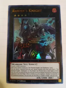 🔥 Yu-Gi-Oh! Minty Raider's Knight 1st Ed. PHRA-EN040 Ultra Rare - Image 1