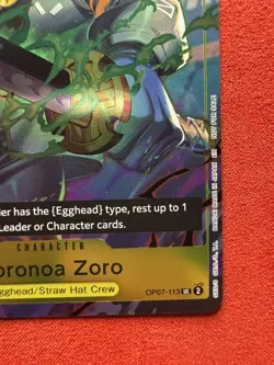 One Piece TCG Roronoa Zoro OP07-113 One Piece Day Dallas 2025 PROMO Card OPTCG - Image 5