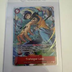 One Piece CCG Trafalgar Law OP14-009 Alt Art SR - English - PACK FRESH MINT - Image 2