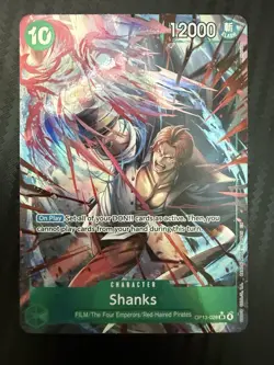 Shanks (028) (Alternate Art) OP13-028 Carrying On His Will Foil - Image 1
