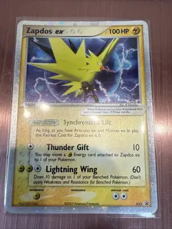 Zapdos ex 033 Black Star Promo 2005 Holo Rare Pokemon Card TCG - Image 1