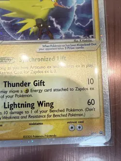 Zapdos ex 033 Black Star Promo 2005 Holo Rare Pokemon Card TCG - Image 4