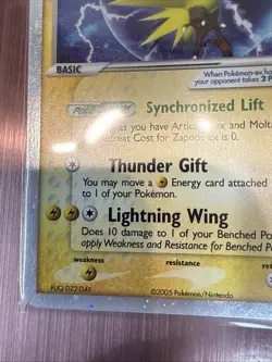 Zapdos ex 033 Black Star Promo 2005 Holo Rare Pokemon Card TCG - Image 5